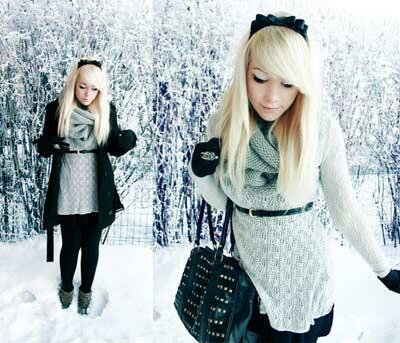 Mango Fashion Scrapbook on Kerti From Estonia Wears An Mng Knit Top