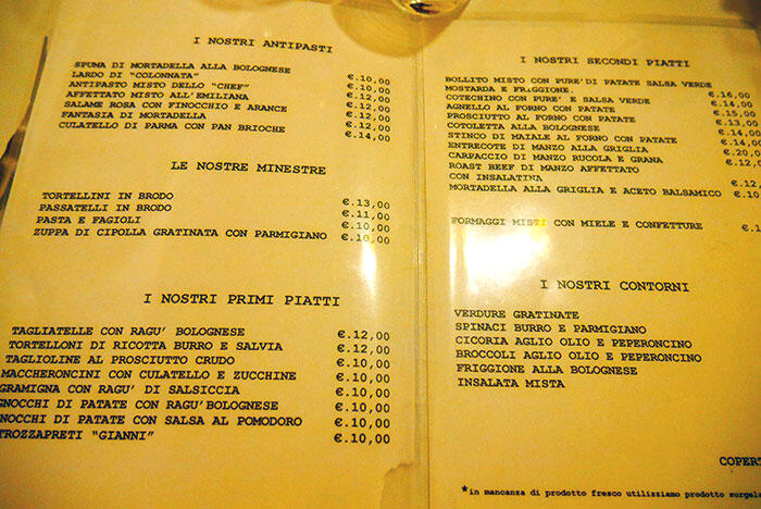 Gianni S Restaurant Menu Gianni S Restaurant Menu